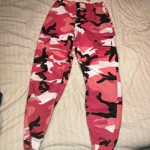 Pink camouflage pants